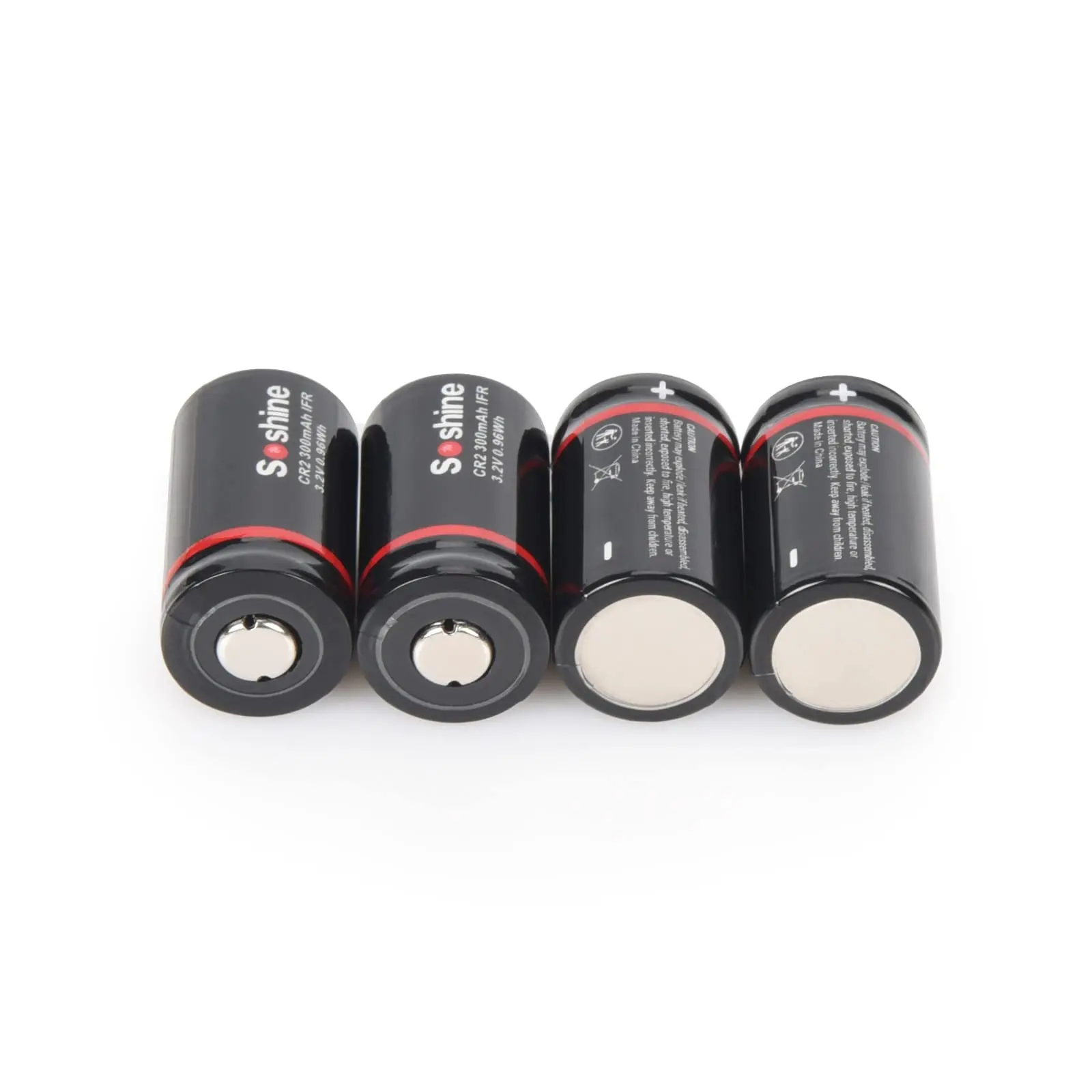 Soshine CR2 300mAh LiFePo4 Battery 3.2V 15266 300mAh Rechargeable Battery LiFePo4 Batteries 2000 Time Discharge Cycle Headlamp