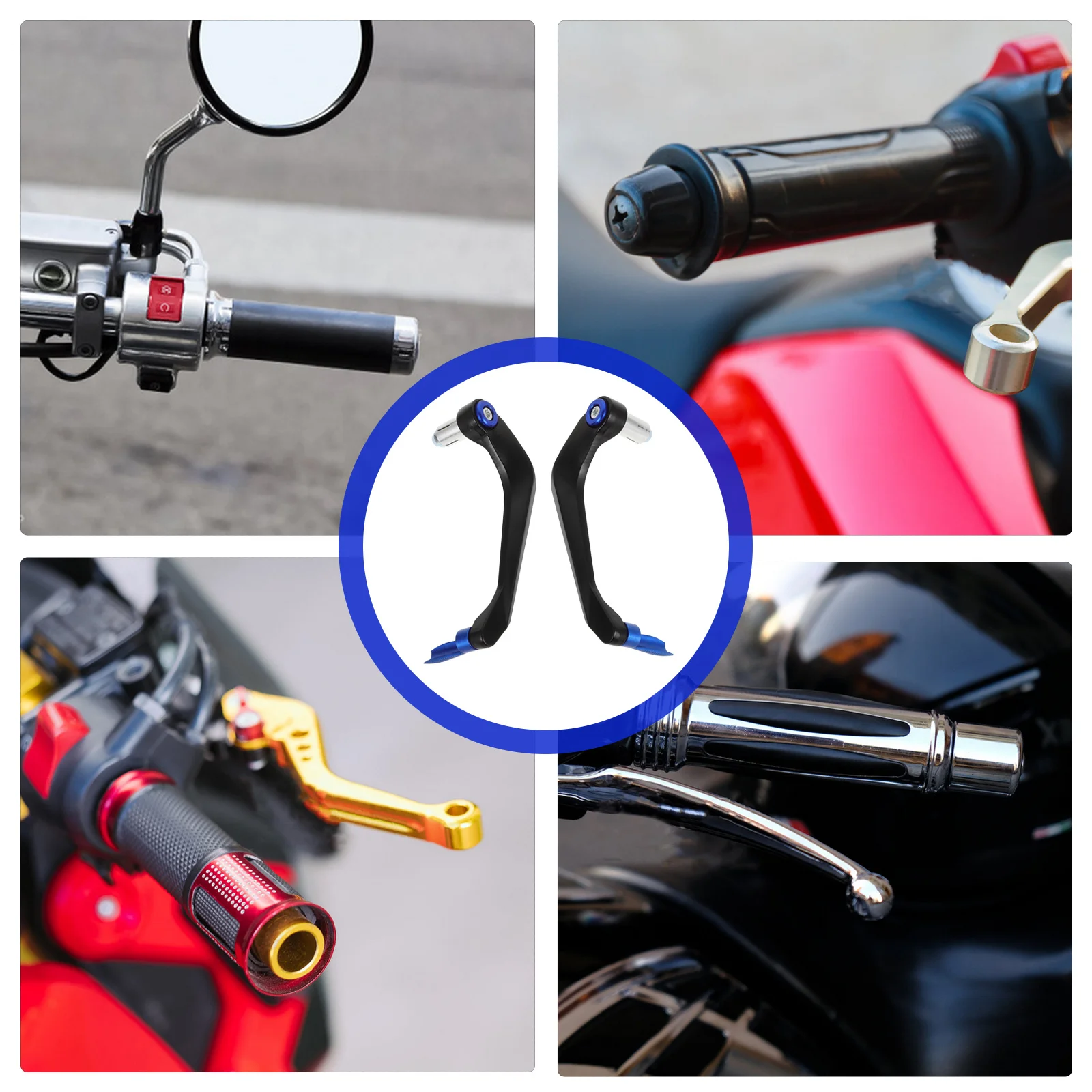

1Pair Aluminum Alloy Handlebar Guard Motorcycle Handguard Universal Motorbike Handlebar Guard Universal Hand Guards