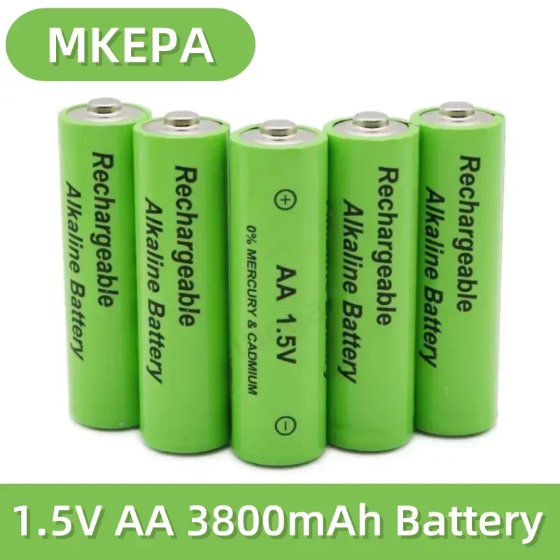 

AA Rechargeable AA 1.5V 3800mAh Alkaline Battery lpega for Flashlight Toys Watch MP3 Player Radio Wholesale