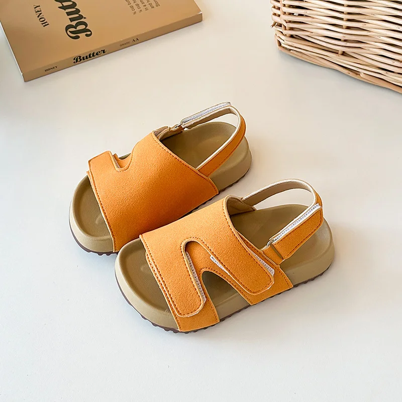 

Retro Children Summer Sandals 2026 New Platform Boys Girls Causal Sandals for Outdoor Beach Kids School Open-toe Shoes Non-slip