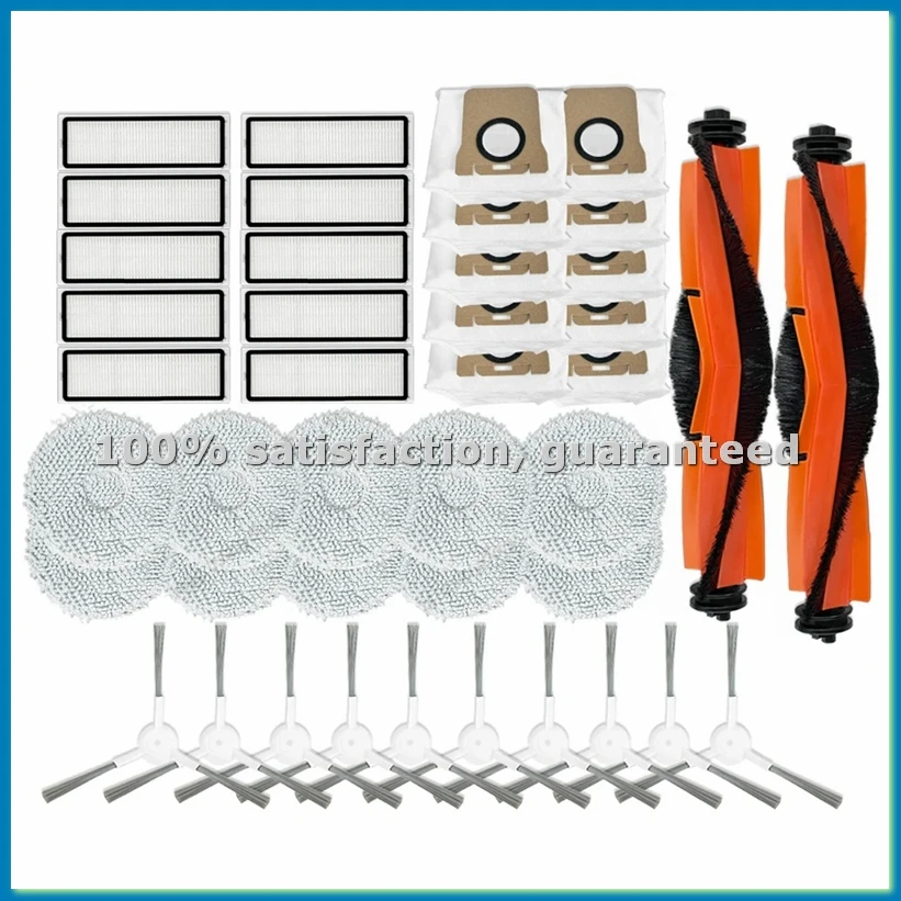 

Запчасти и аксессуары для Omni 2 C102CN / B101CN / B116CN / X10+ Plus: основная и боковые щетки, HEPA-фильтр, насадка для влажной уборки, мешок для сбора пыли - ABLM