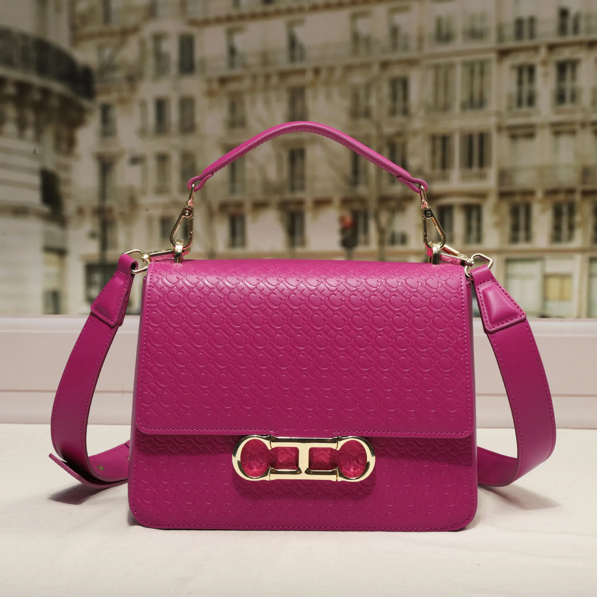 حقيبة كروس كلاسيكية بقلاب للنساء، محفظة مربعة صغيرة عتيقة، حقيبة كتف أنيقة للملابس اليومية غير الرسمية، حقيبة صغيرة متعددة الاستخدامات #1