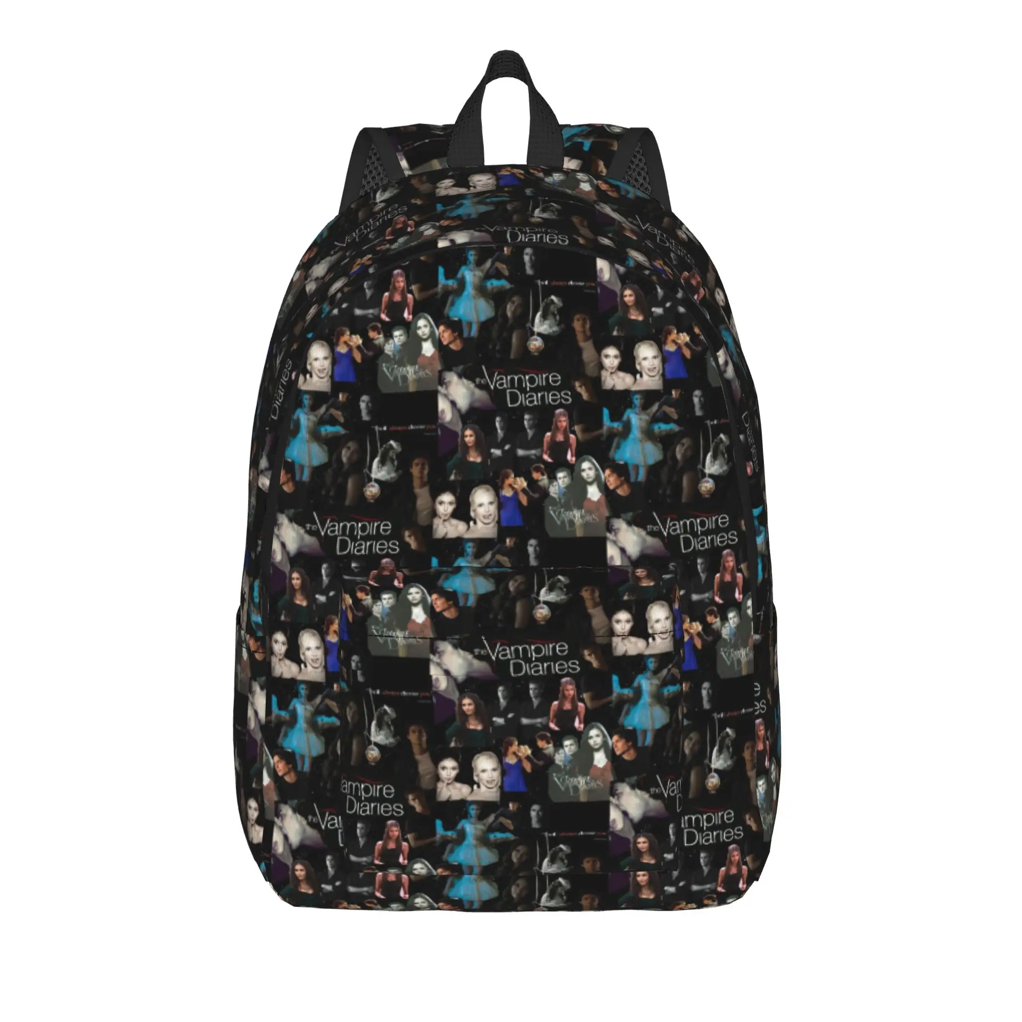 The Vampire Diaries Resuable Movie Backpack Damon Salvatore Polyester Camping Backpacks Soft Fashion High School Bags Rucksack