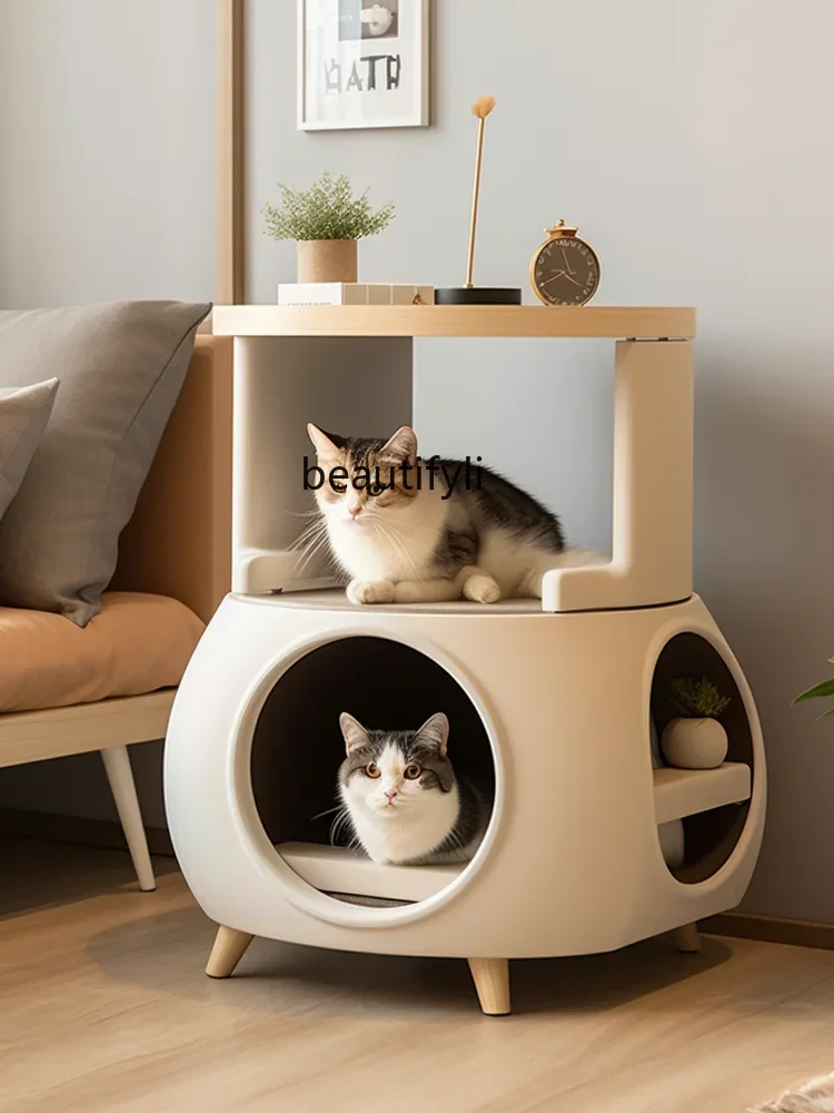 03 ss Cat Nest Universal Cat Nest for All Seasons Coffee Table Human and Cat Shared Kitten Nest Double-layer Furniture Custo
