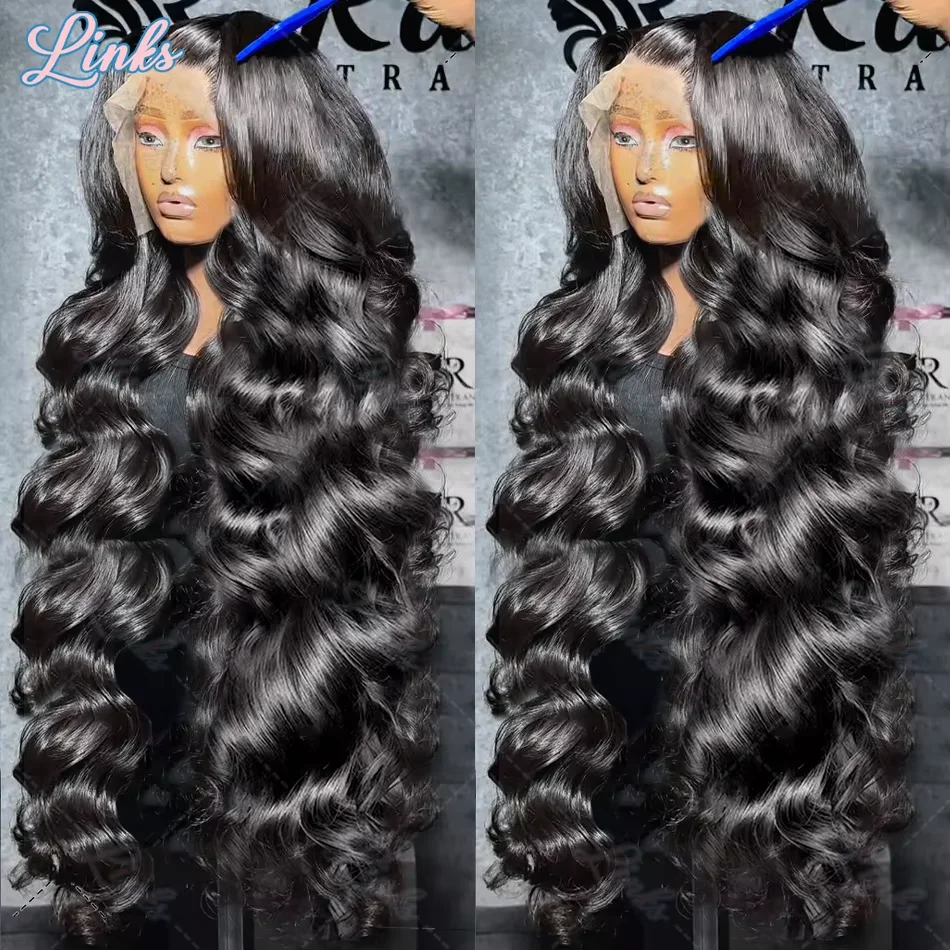250% HD 13x4 Lace Frontal Wig 13x6 Lace Front Human Hair Wigs 40 Inches Transparent Body Wave 5X5 Closure Remy Hair Wig