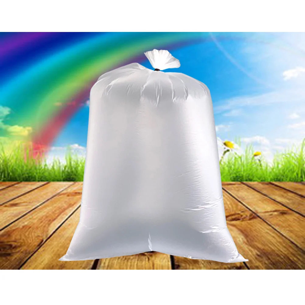 Trash Can Black Large Capacity Trash Bag Disposable Thickened Storage Bags Clear Recycling Bin Liners Bags Plastic Refuse Sacks