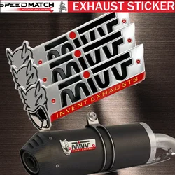 Motorcycle Escape Exhaust Muffler Stickers For MIVV Yamaha Kawasaki BMW KTM R7 MT 09 Z900 ZX10r Duke 390 790 RSV4 S1000rr F900r