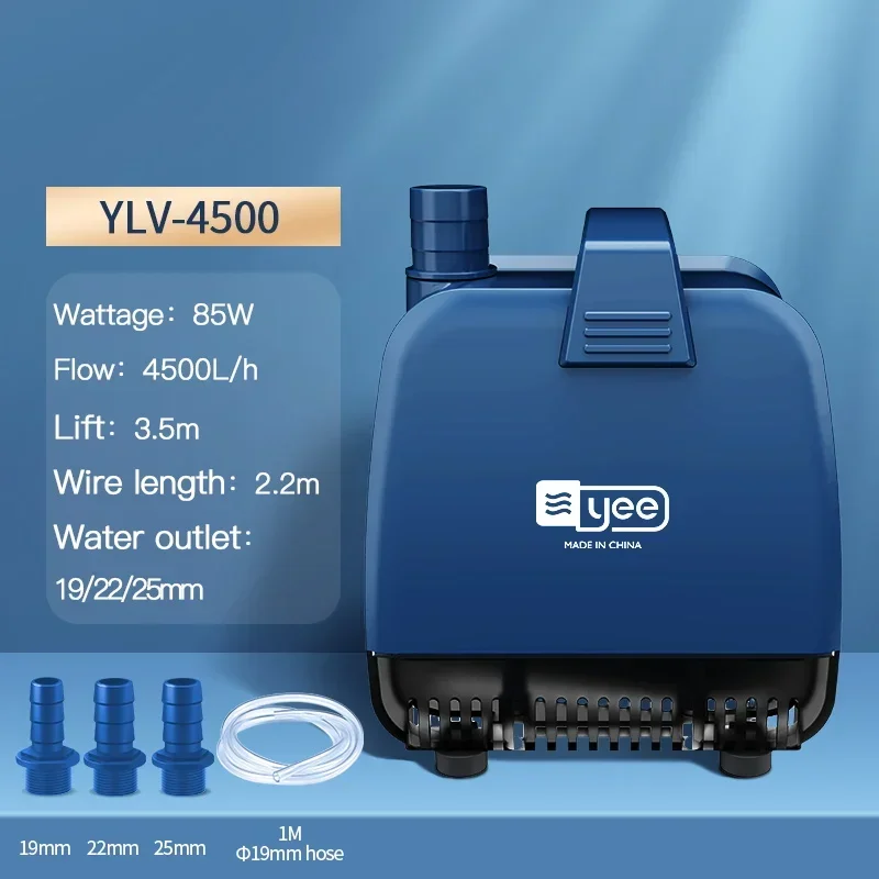 Yee Fish Tank Submersible Pump สะเทินน้ําสะเทินบกเงียบเป็นพิเศษรอบการสูบน้ําขนาดเล็กดูดด้านข้างปั๊มดูดด้านล่าง