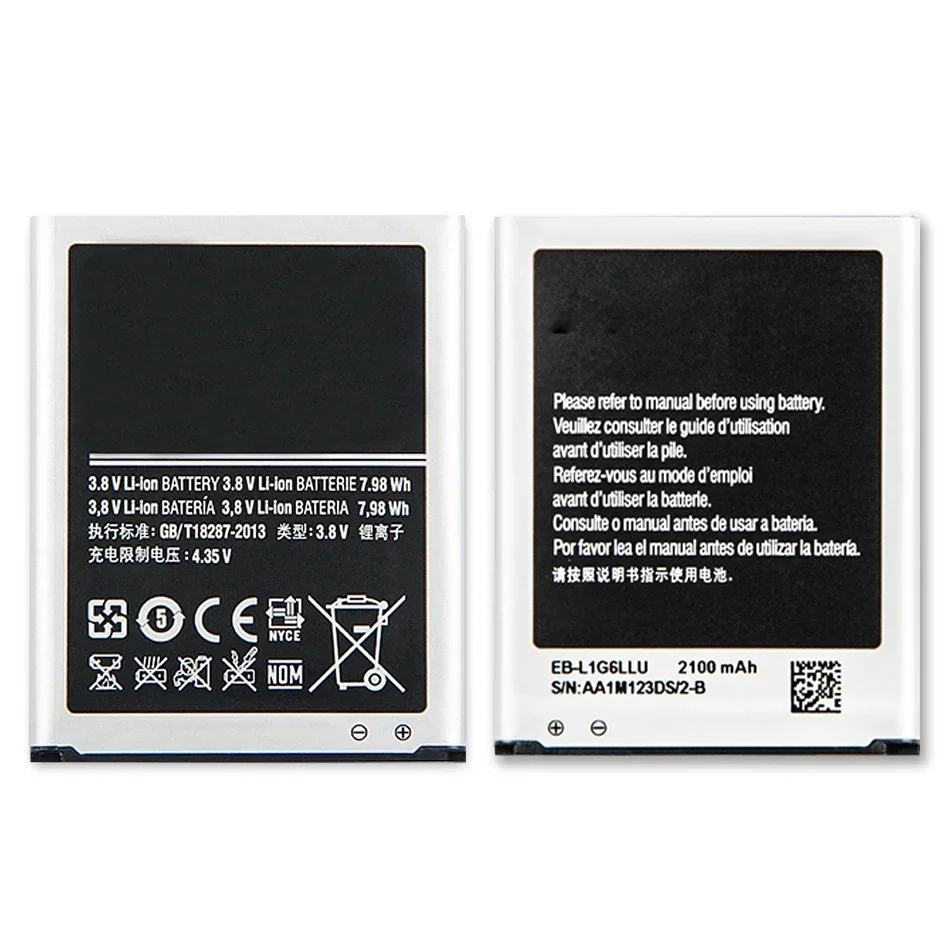 Сменный аккумулятор EB-L1G6LLU для Samsung Galaxy S3 S III I9300 I9300i I535 I9308 L710 EB-L1G6LLA, аккумуляторная батарея для телефона