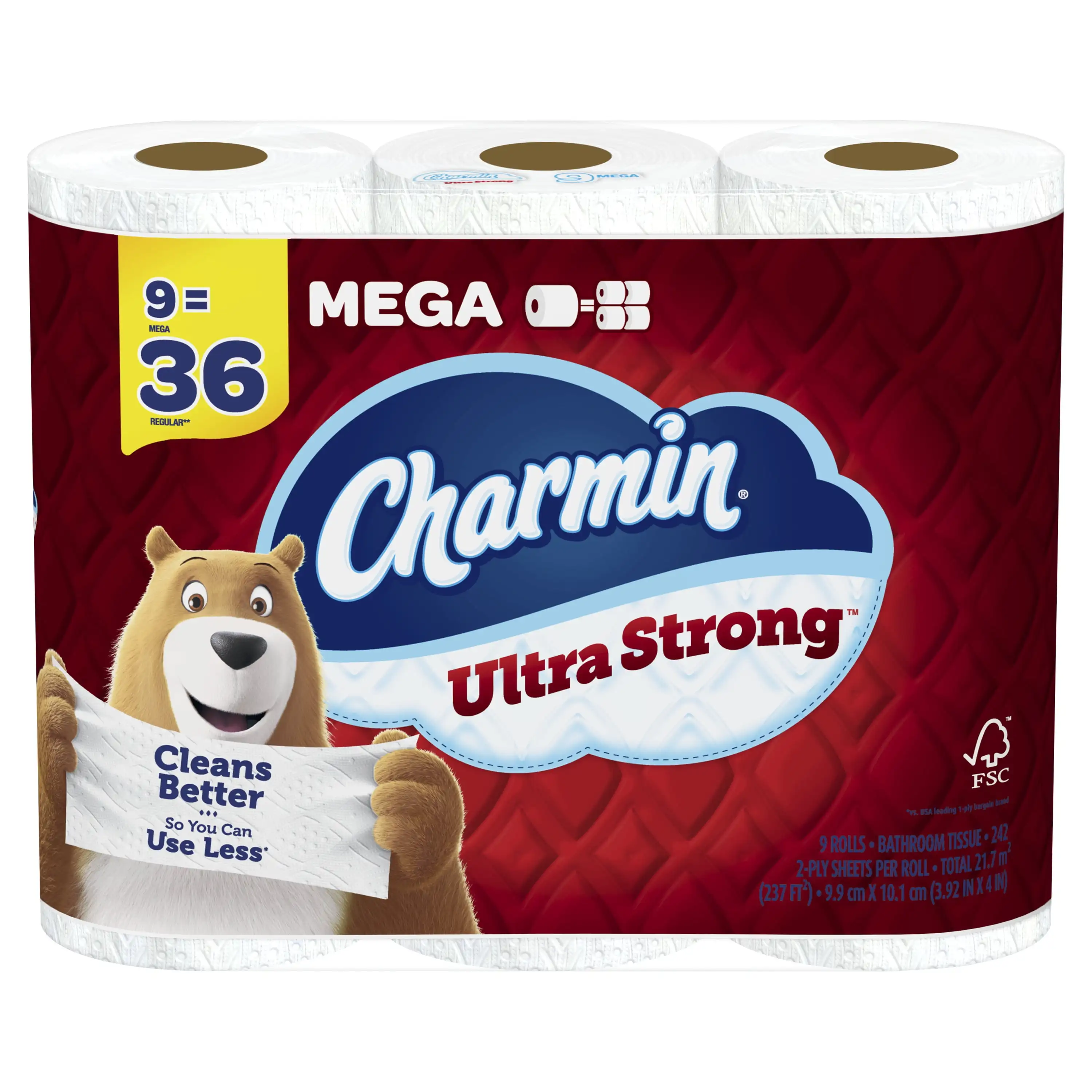 

Ultra Strong Toilet Paper, 9 Mega Roll The softness and moisture absorption capacity of your everyday kleenex needs