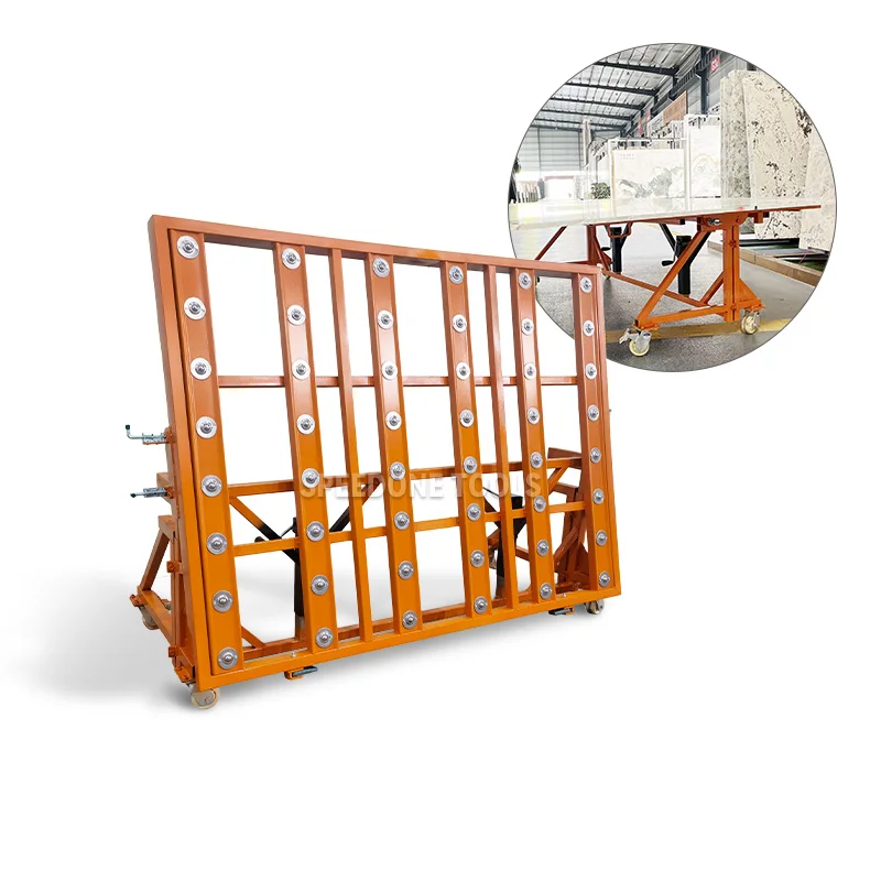 Granite Carts and Tables, Marble Tilt Tables, Flatbed Transport Carts, Granite Workbenches, Chariot Inverted Marbre