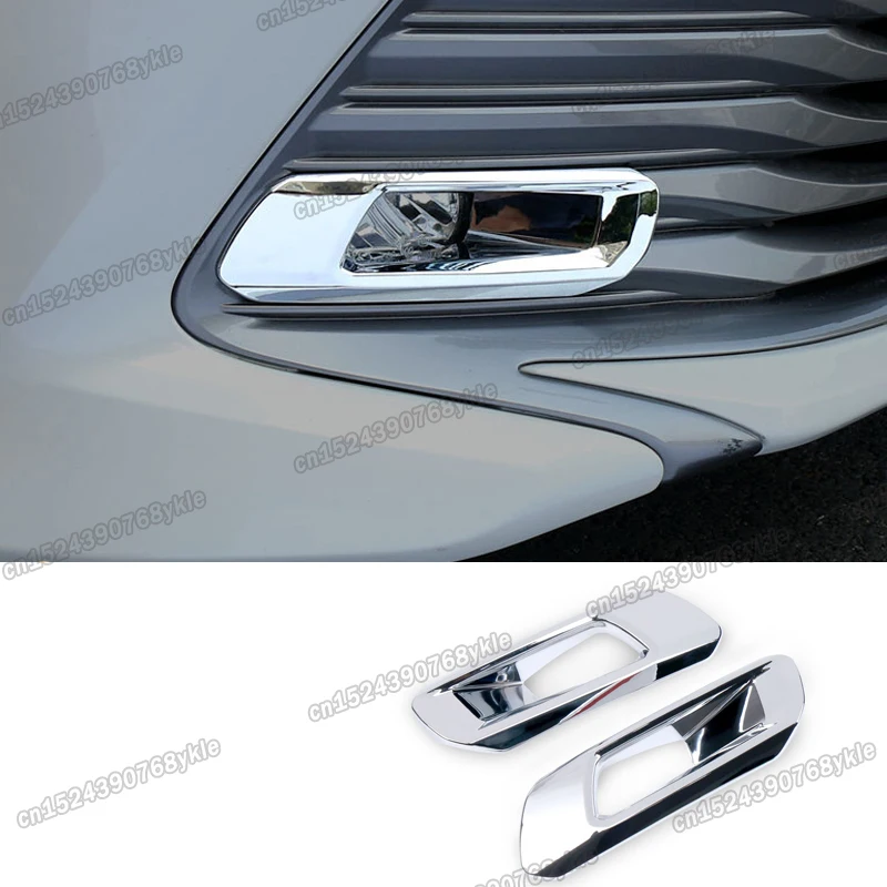 shiny silver abs car front foglight frame trims for toyota camry 2018 2019 2020 2021 2022 sport edition trd accessories styling