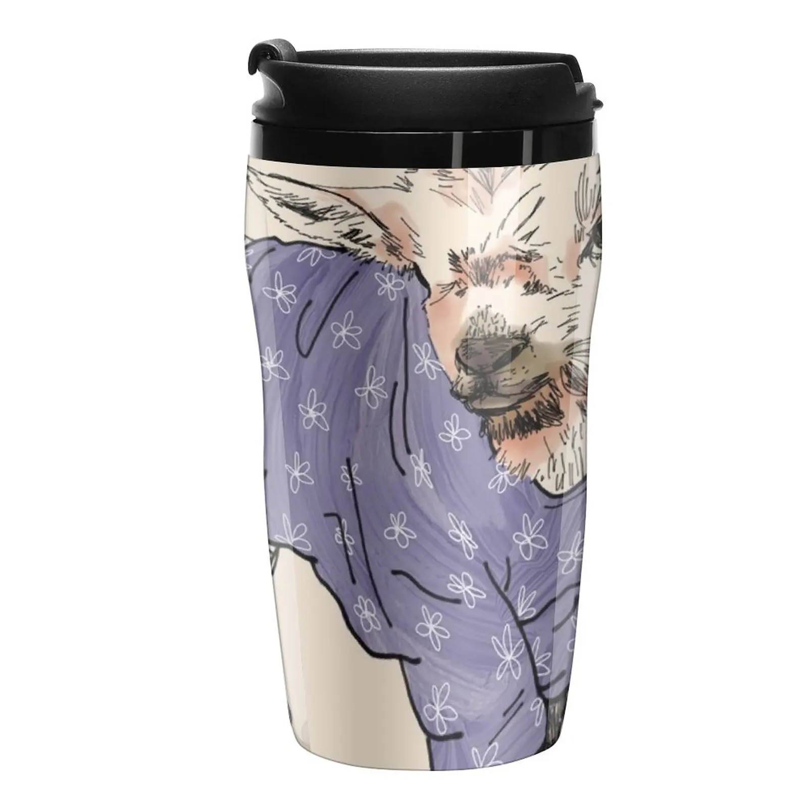 

New Baby goat in a sweater Travel Coffee Mug Cute Mugs Cup Of Coffee Large Coffee Cups Elegant Coffee