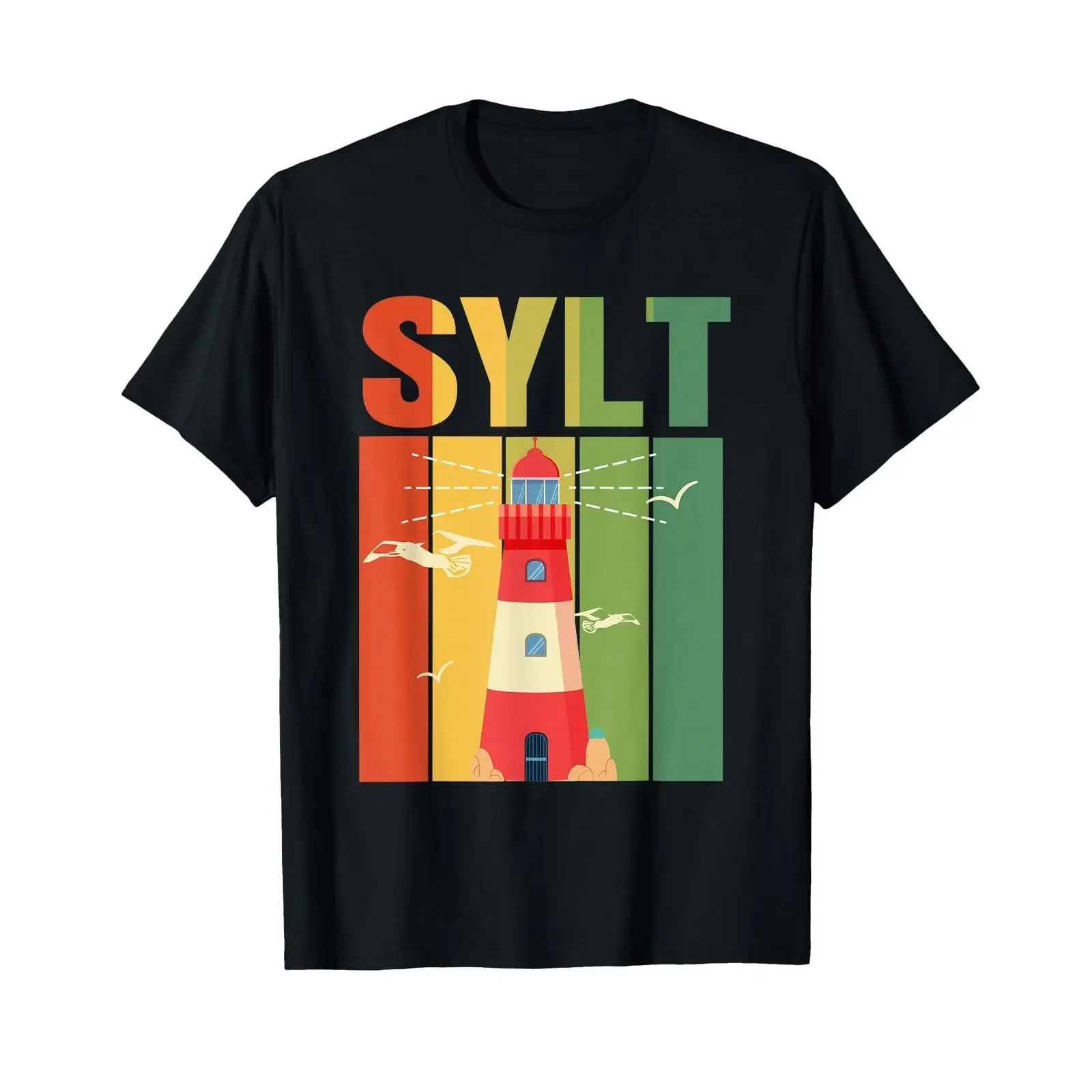 Sylt T Shirt Westerland Norderney North Sea Baltic Helgoland vintage Washed Top For Everyday Wear Breathable Soft Versatile