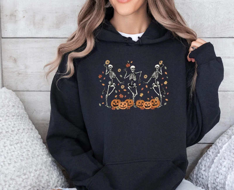 

2025 Autumn and Winter Skeleton Dance Hoodie, Dancing Skeleton Hoodie, Halloween Hoodie, Halloween Skeleton, Funny Skeleton Gift