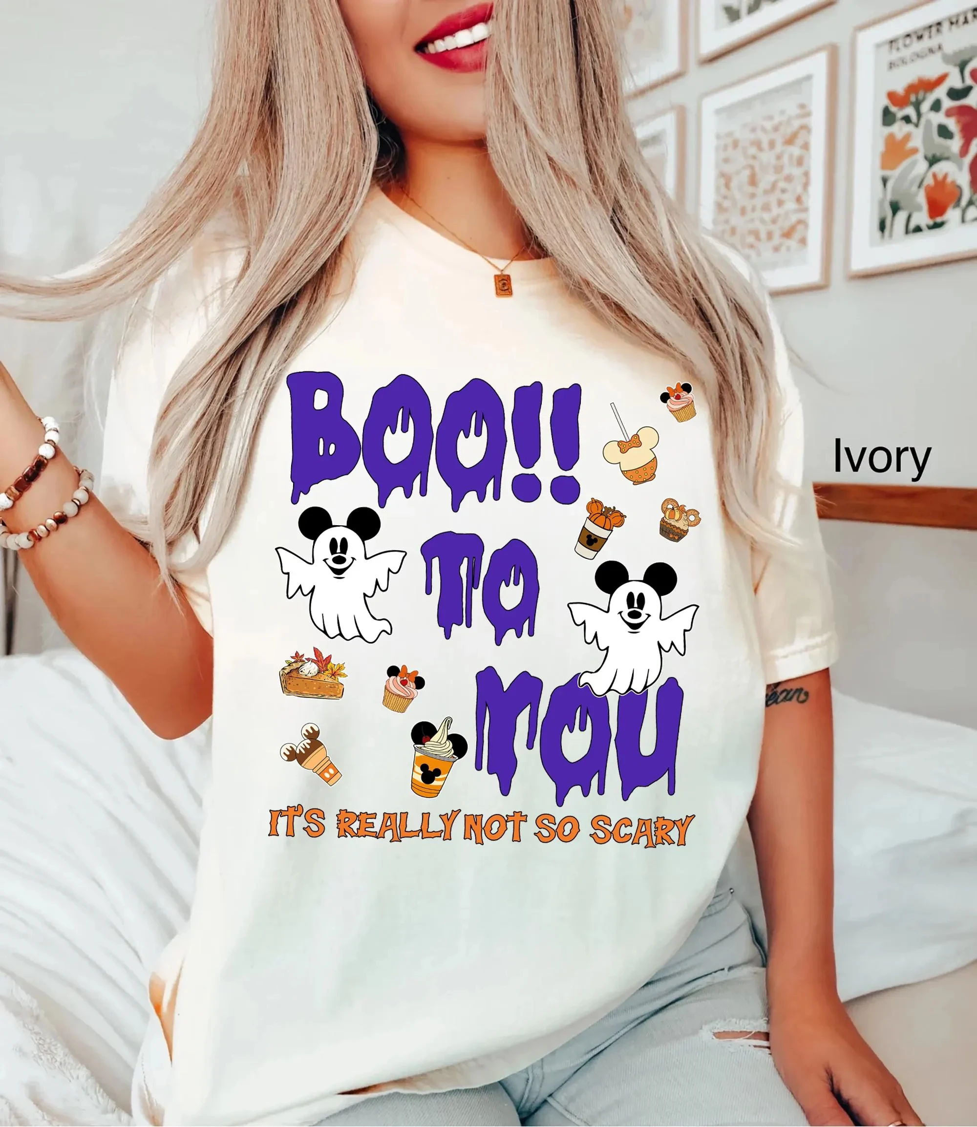 

Boo To You Mickey Minnie Ghost Pumpkin Shirt Mickey Spooky Season Halloween Costume Shirt