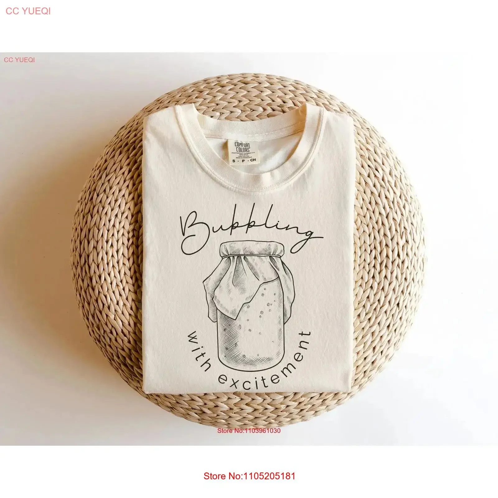 

Футболка Sourdough Starter для пекаря, пузырьков с возбуждением, забавный хлеб для выпечки, винтажная стираная дышащая стильная футболка с рисунком