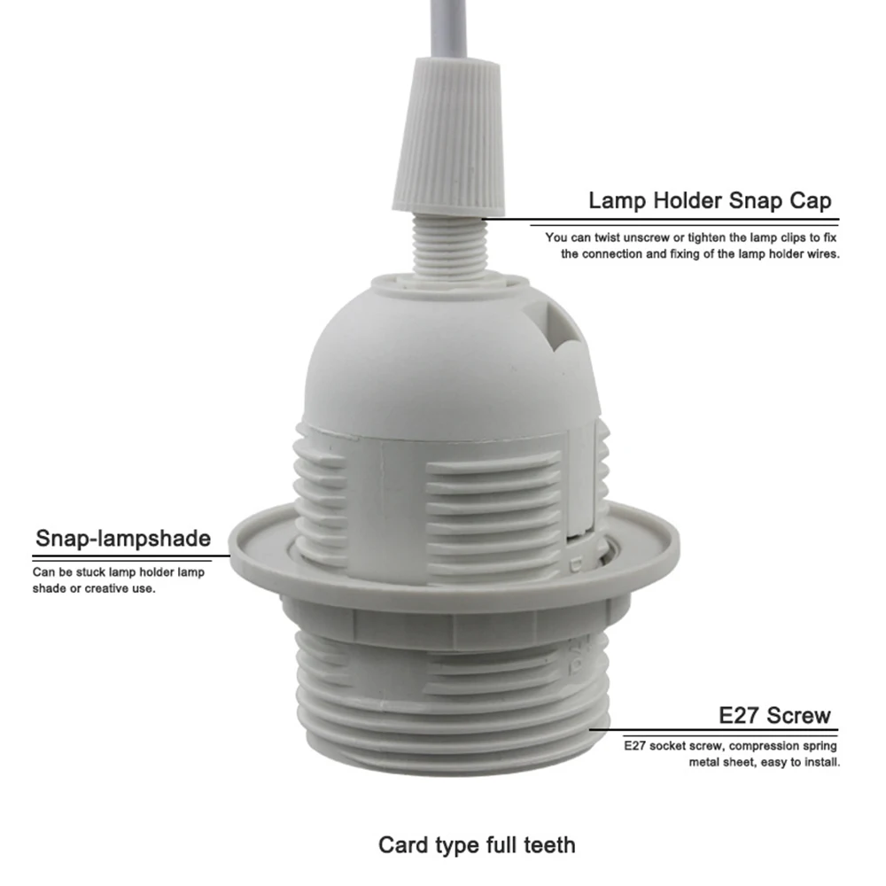 Lamp Base Holder Power Cord Cable 1.8m E27 EU Hanging Pendant LED Light Fixture Lamp Bulbs Socket Cord Adapters With Switch 220V
