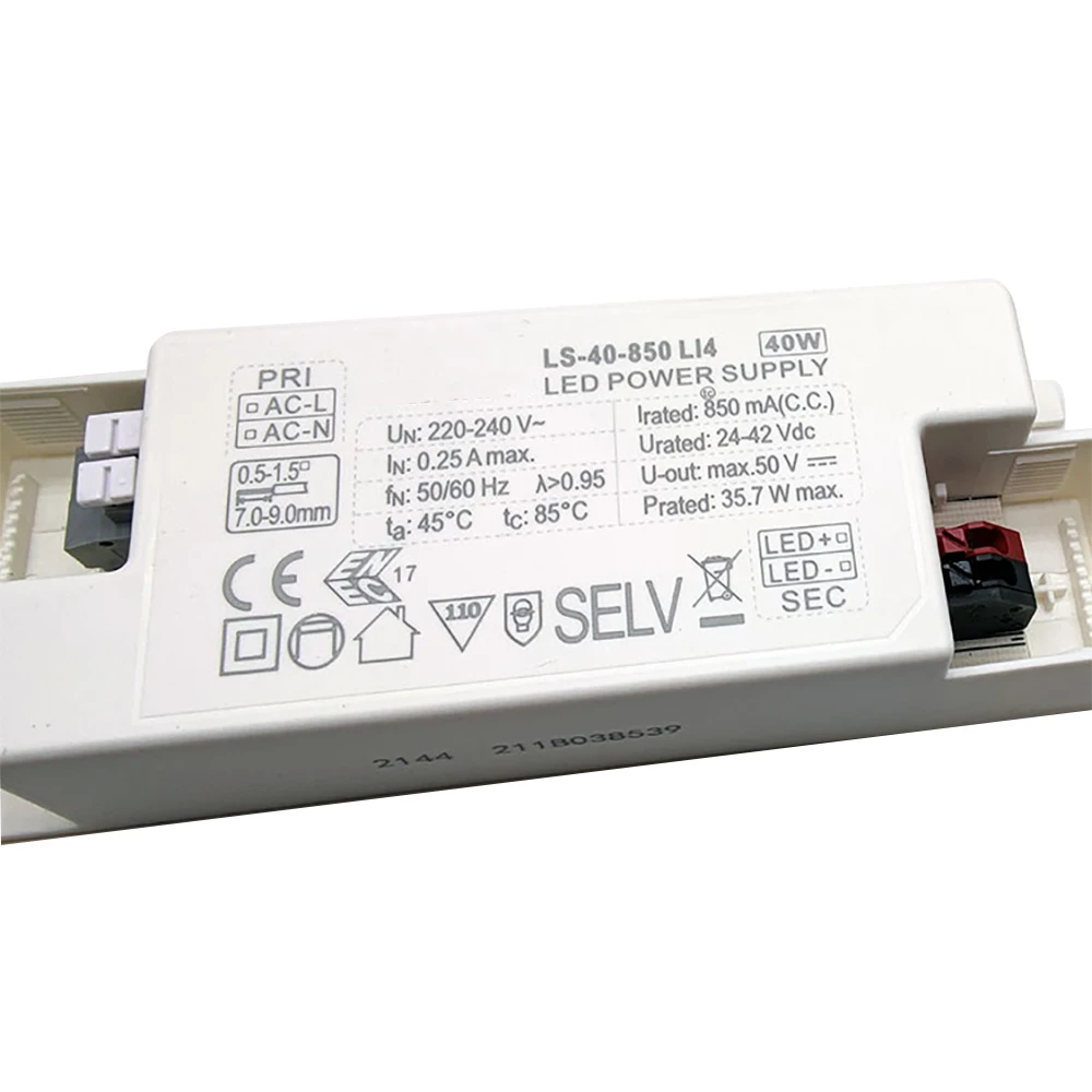 LED PDWER SUPPLY LS-40-600 LI4 LS-40-700 LI4 LS-40-800 LI4 LS-40-850 LI4 LS-40-900LI4 Un:220-240V For Eaglerise Drive controller