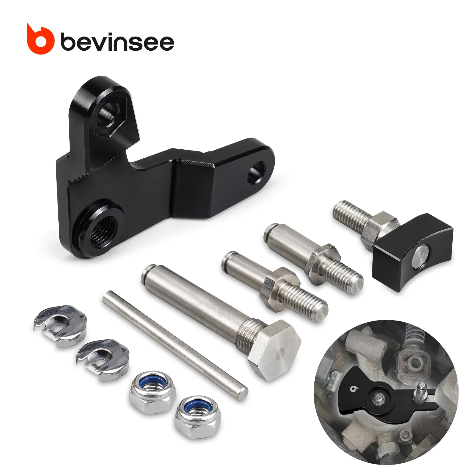 

Комплект короткого рычага переключения передач BRVINSEE, 5-ступенчатый, алюминиевый, для VW Golf MK4/5, Bora, Audi A3, с регулируемым рычагом переключения и кронштейном-реле