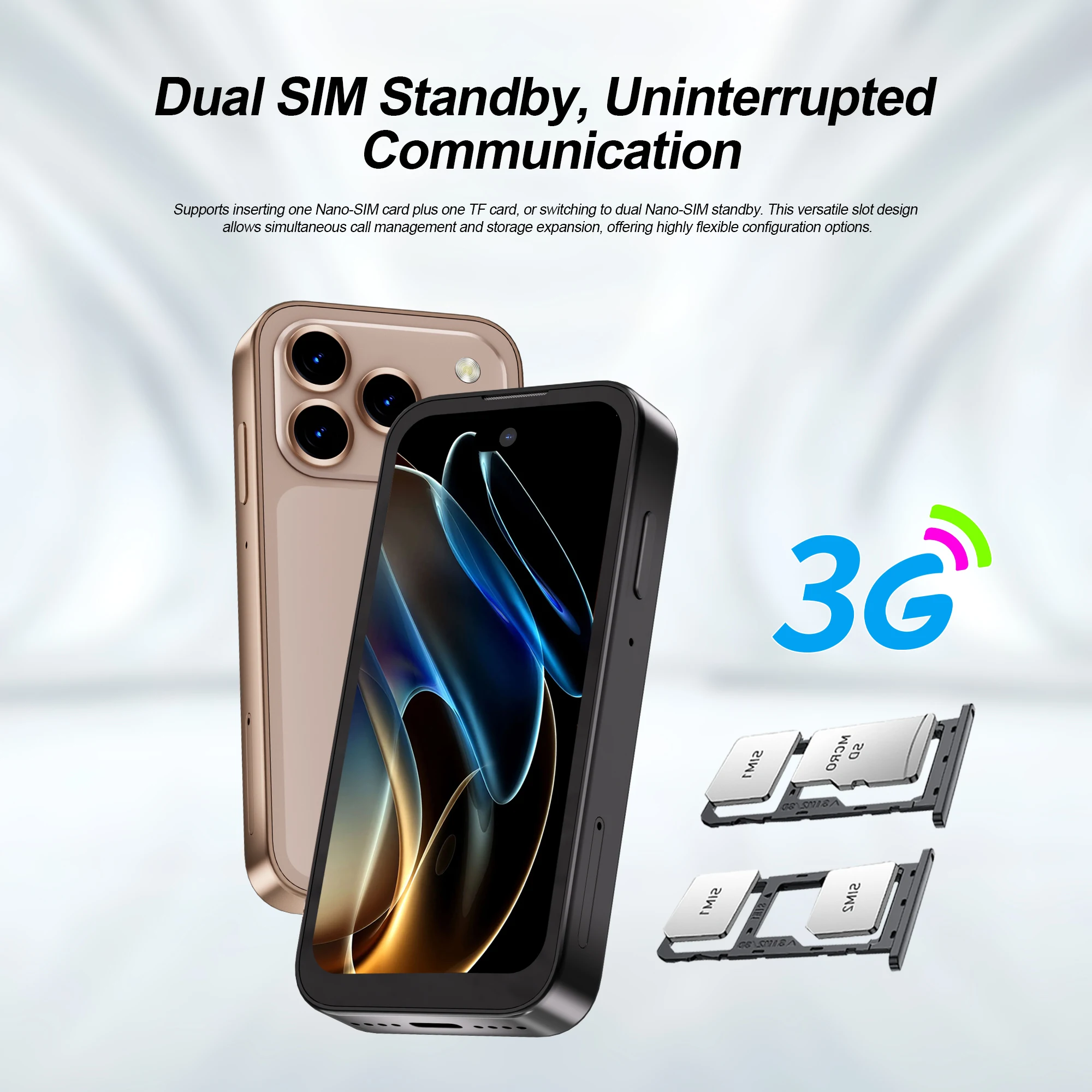 SERVO Mini Pocket Smartphone 4G LTE 4.0