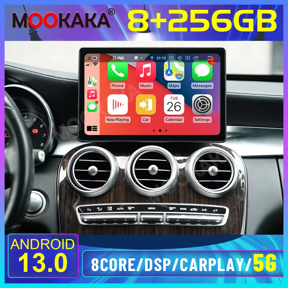 

11.5 inch Android 13 Touch Screen Auto CarPlay For Mercedes Benz W205 C GLC V260 2015-2019 Car Radio Multimedia GPS Navi 4G WiFi