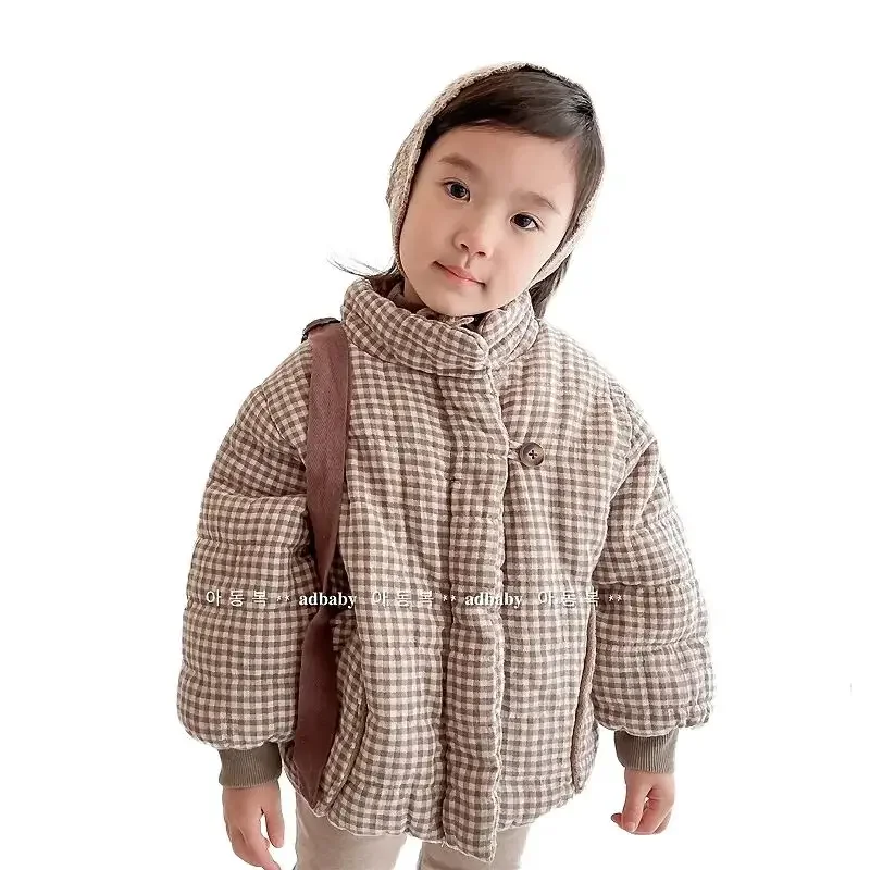 Children's Plush Thick Coat Autumn/Winter New Jacket Boys' and Girls' Baby Cotton Jacket 4