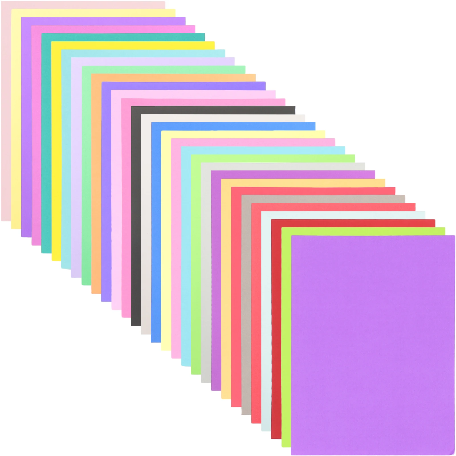 

60 Sheets A4 230g Colored Cardstock Paper Craft Origami DIY Supplies Scrapbooking Materials Bright Mixed Colors