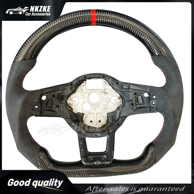 

Carbon Fiber Steering Wheel Suitable For Vw Golf 7, 7.5, GTI, Mk7, Can Be Equipped With Carbon Fiber Frame,Car Accessories