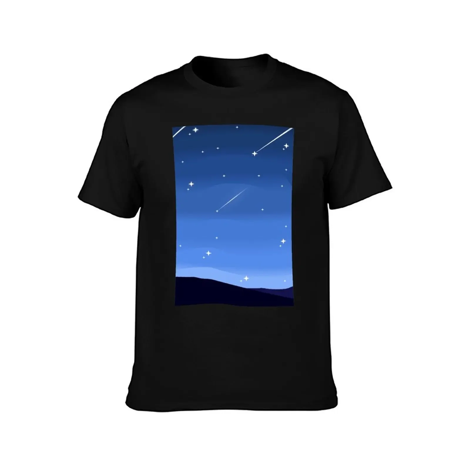 Starry sky digital illustration T-Shirt tees anime t shirts oversizeds plus size clothes mens t shirt