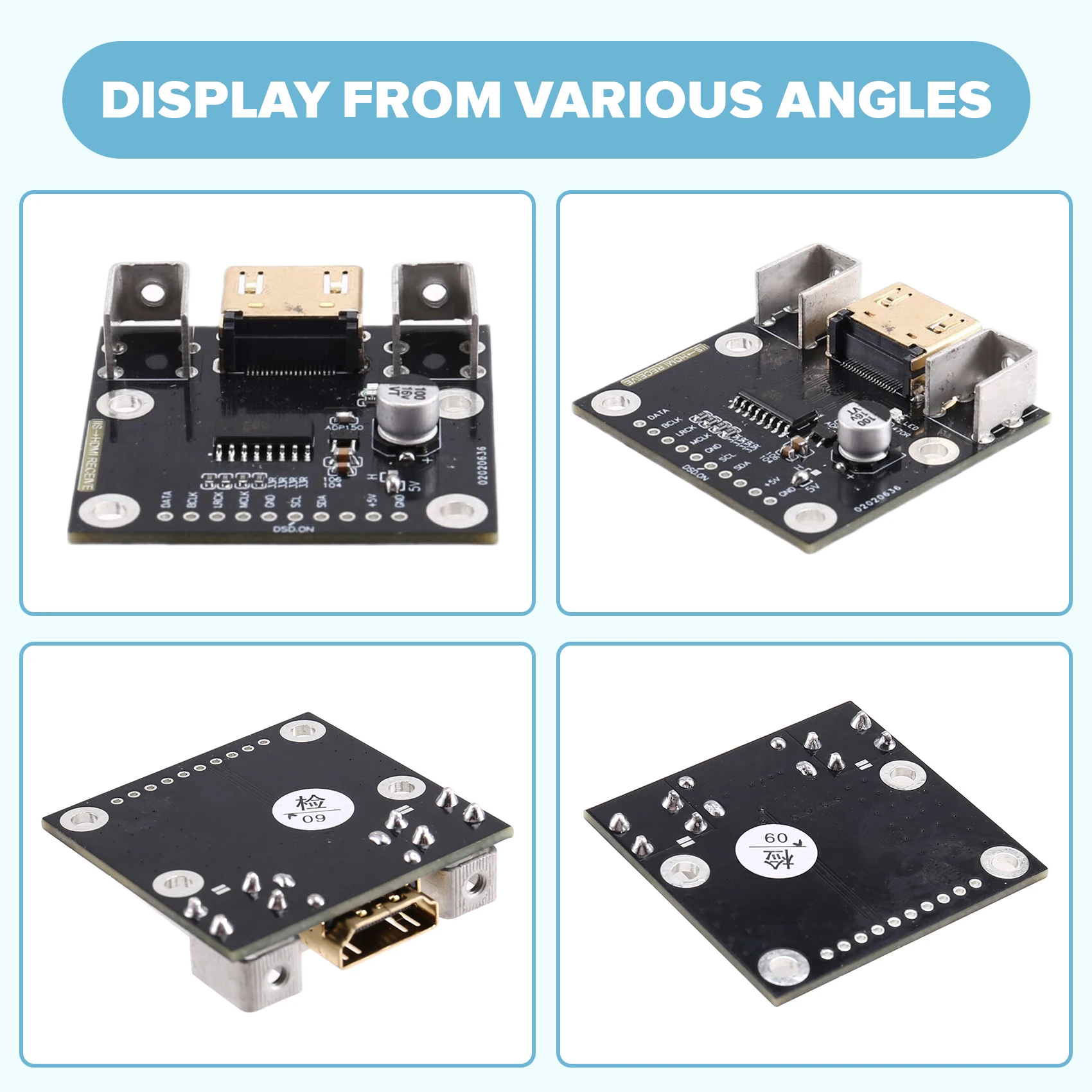 HowAA87 HDMI-Compatible I2S Transmitter Board DAC Decoder Differential Signal Conversion High-Quality Audio Interface