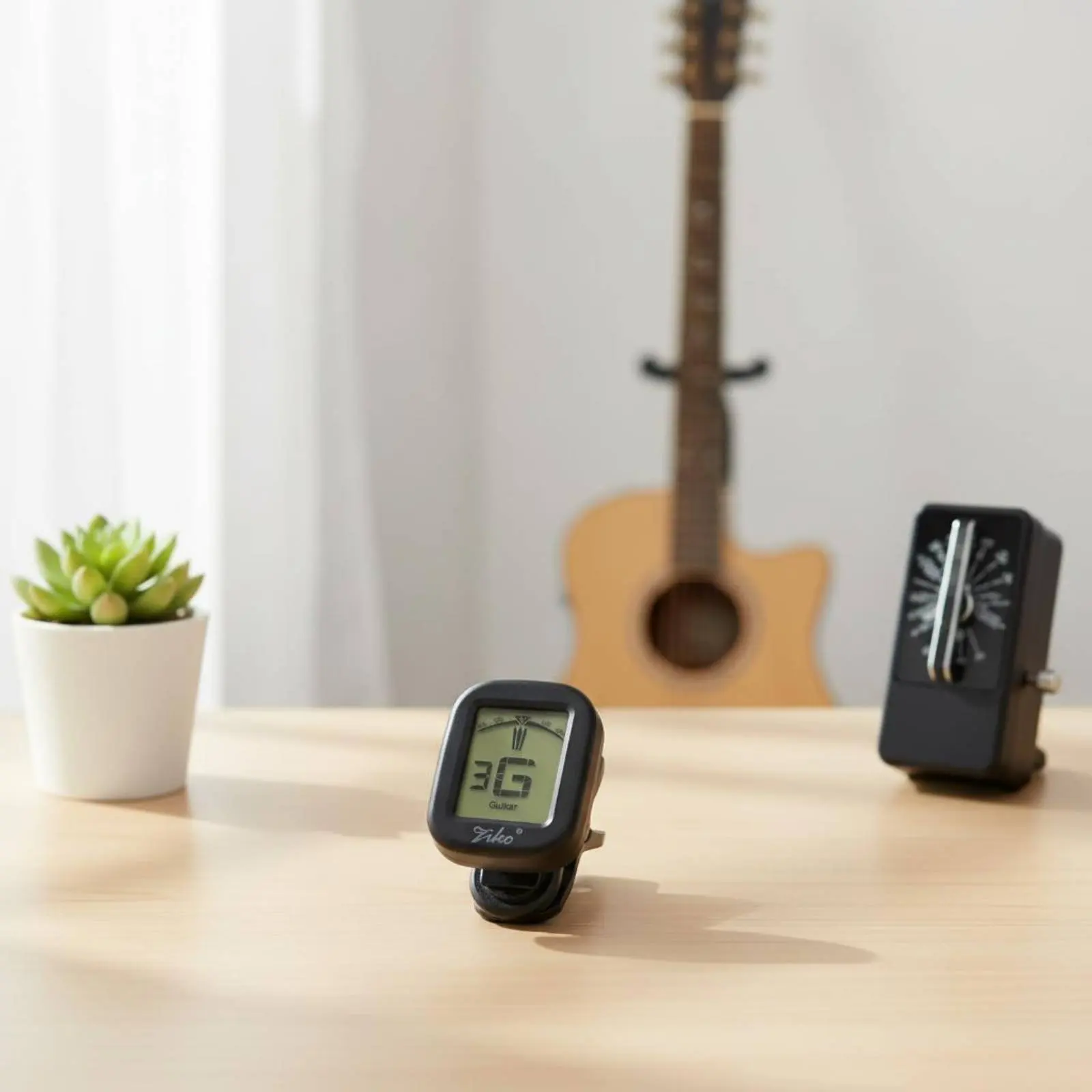 Chromatic Snap-on Tuner Easy to Read Display Guitar Clip Tuner Music Accessory Electronic Compact Size for Practice view 4