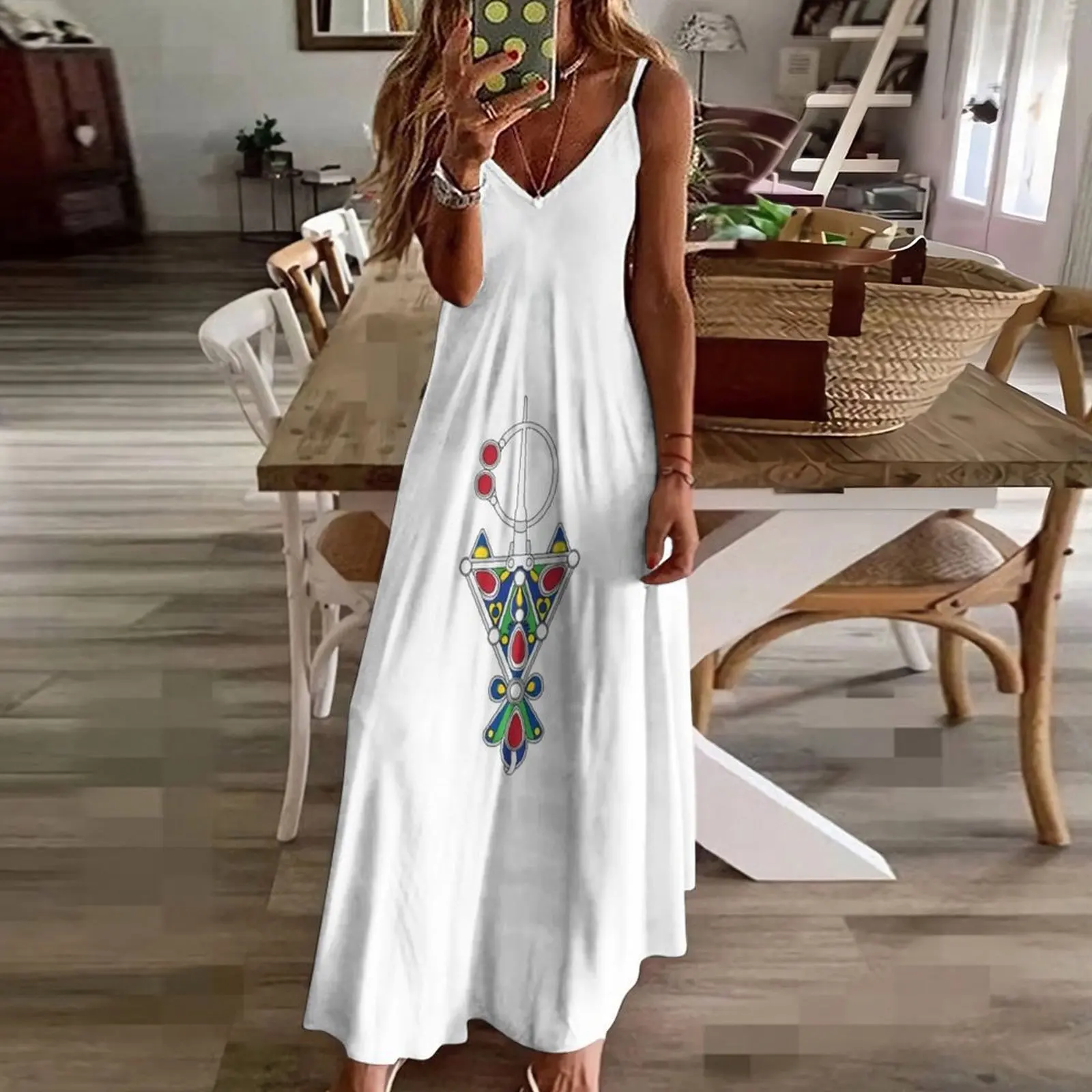 Amazigh Berber kabyle Symbole Sleeveless Dress dress Long dress dresses with long sleeves