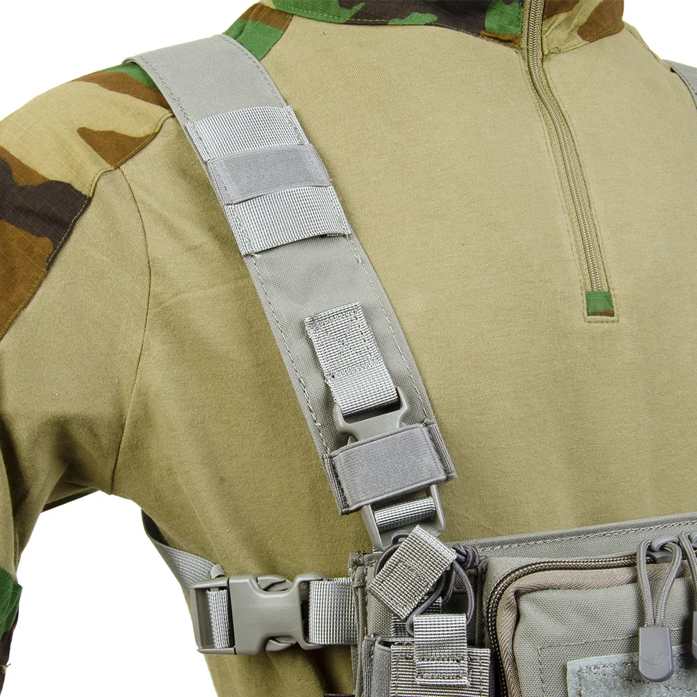 Imagem -05 - Mini d3 Tactical Peito Rig Crm h Harness m4 5.56 Magzine Insert Combat Vest Airsoft Hunting Acessórios qd