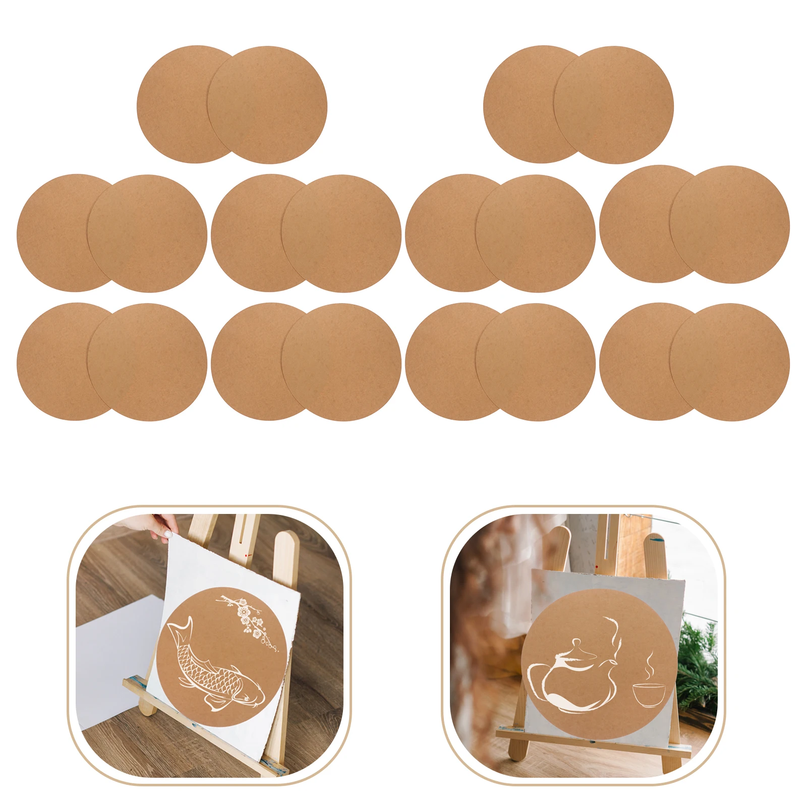 

20 Pcs Colorful Painting Card DIY Cardboard Drawing Hardboards Calligraphy Craft Party Supplies Graffiti