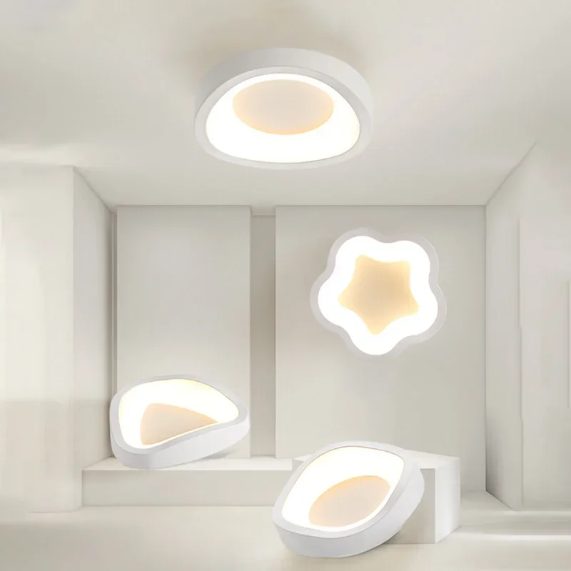 Imagem -02 - Nordic Led Teto Lâmpada para Sala de Estar Sala de Jantar Quarto Corredor Vestiário Varanda Lustre Decoração Interior Luminárias