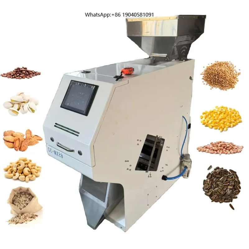 500-1500kg/h 500 Kh/h Quinoa Coffee Beans Rice Grain Color Sorting Color Sorter Dry Vegeta...