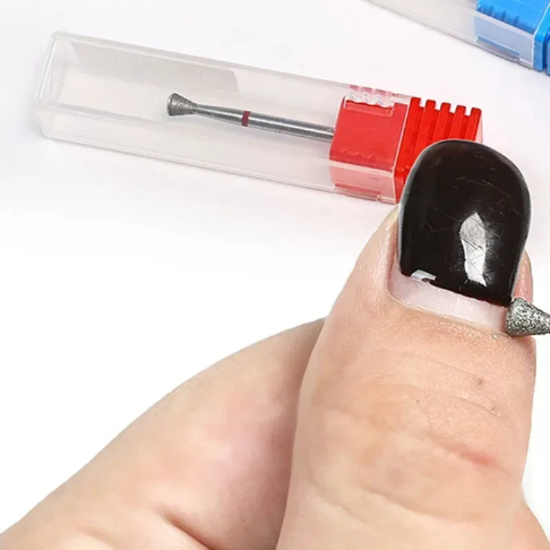 1 SZT. Frez diamentowy do paznokci, wiertło do manicure, akcesoria do paznokci, wiertło do usuwania skórek.