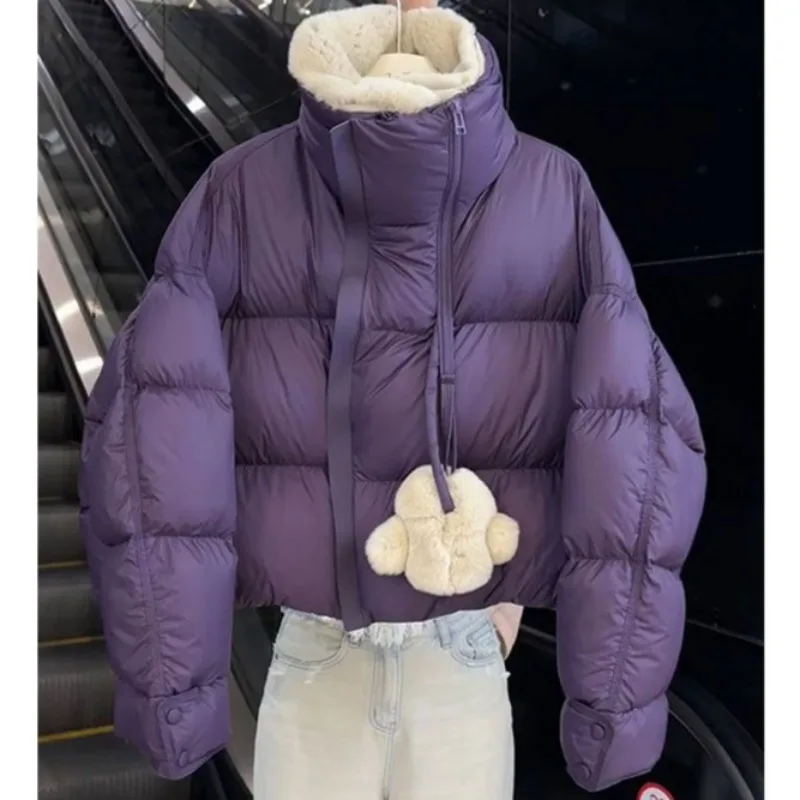 

Retro Chic High-end Feeling Super Good-looking Small Fragrant Down Jacket Women's Winter Thickened Warm Bread Jacket Jacket Top