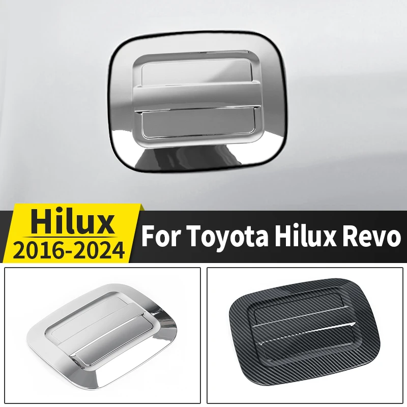 

For 2016-2024 Toyota Hilux Revo Pickup Truck Fuel Tank Cap Cover Trim ABS Material Stick-on Installation Exterior Accessory 1pcs