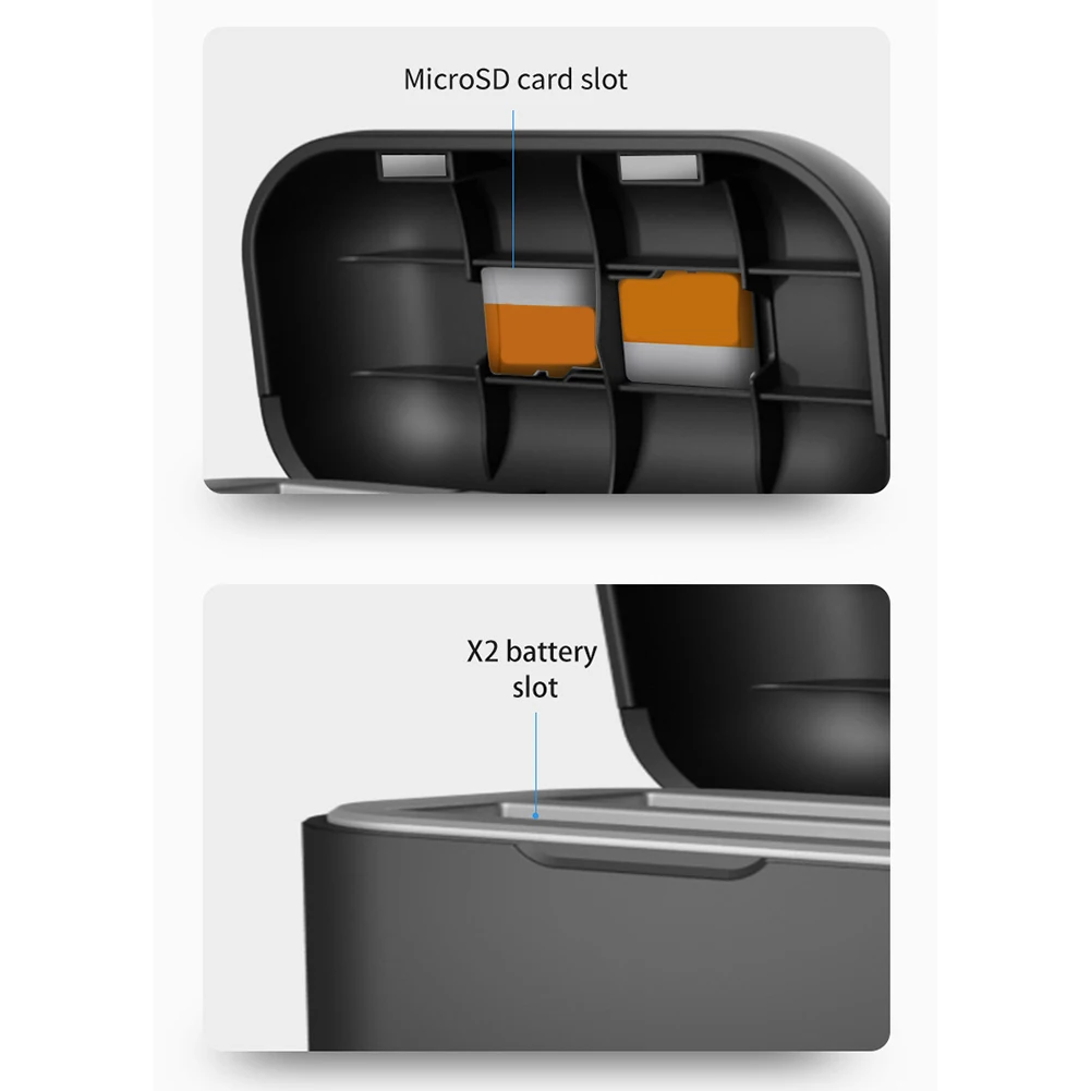 Быстрая зарядка, быстрое зарядное устройство USB Type C, портативное зарядное устройство для батарей, компактные Легкие аксессуары для батарей Insta360 One X2