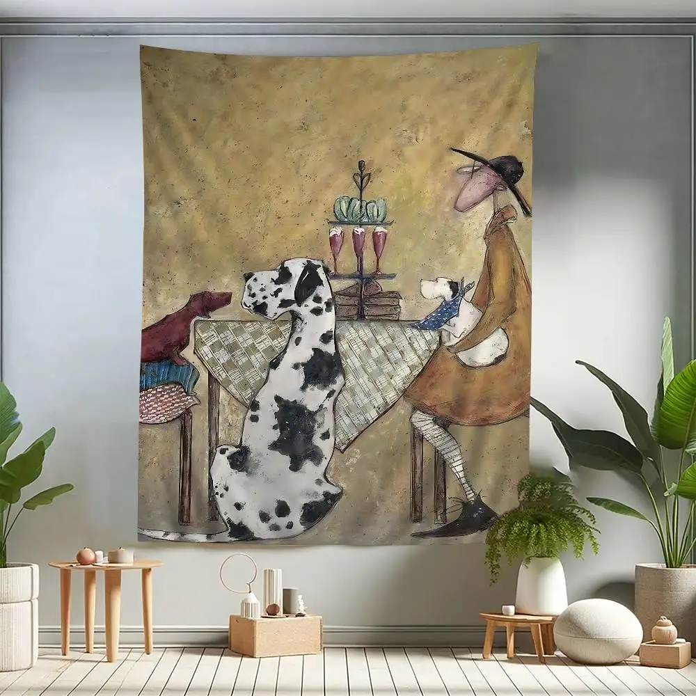 Sam Toft Art Abstract Landscape Love Dogs Anime Tapestry Art Science Fiction Room Home Decor Wall Art Decor
