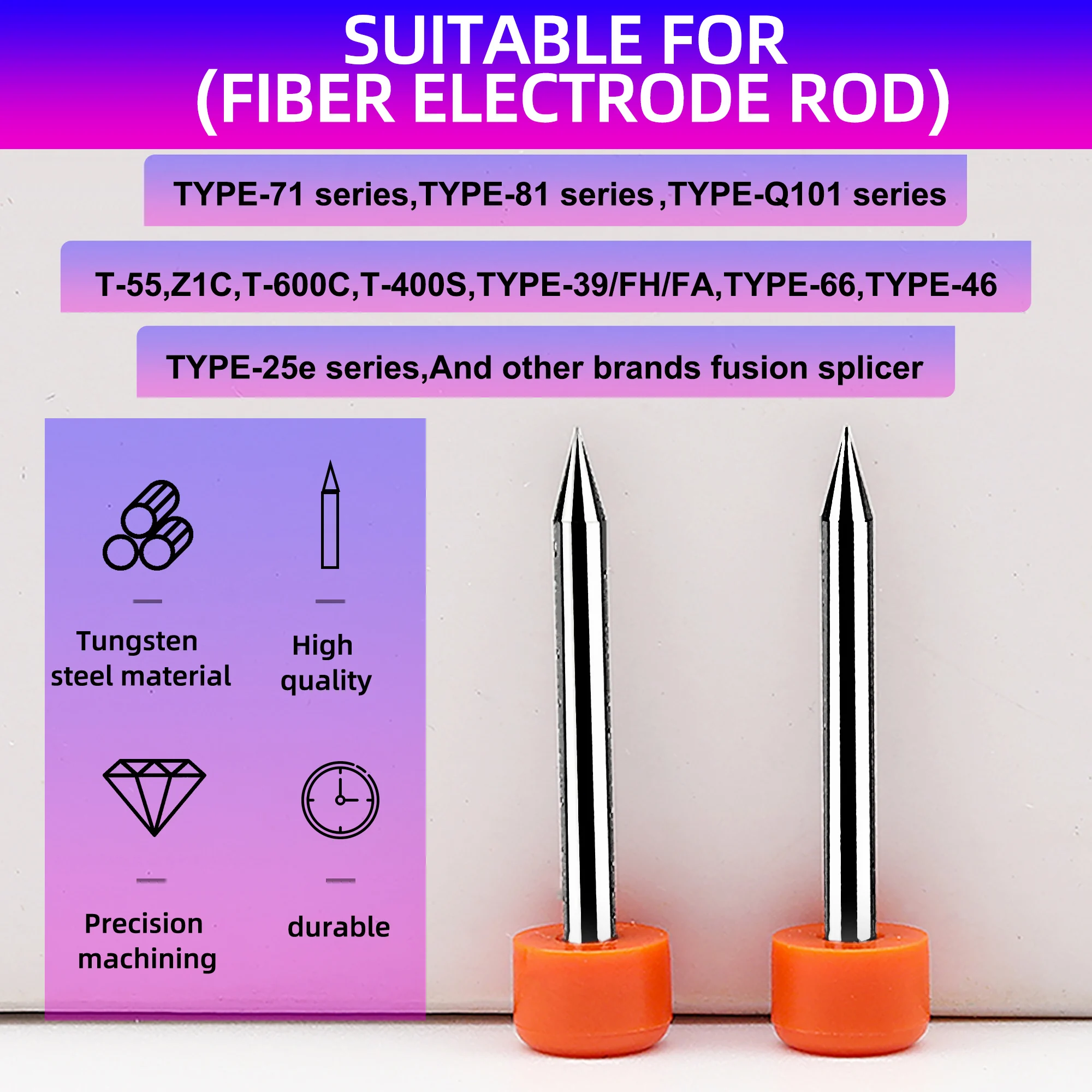 

KELUSHI For Type-39 TYPE-66 TYPE-81C T-600C 400S Fiber Optic Fusion Splicer Electrode Rod