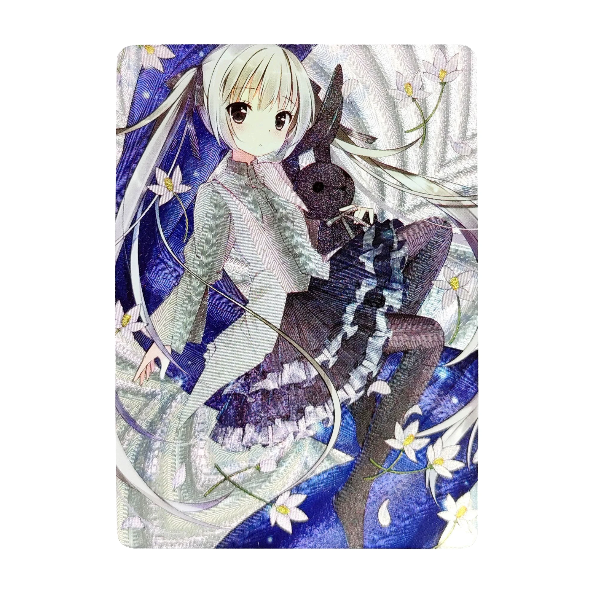 

63*88mm Diy Self Made Azur Lane Genshin Coarse Flash Card ACG Nilou Kasugano Sora Gift Toy Game Anime Collection Cards