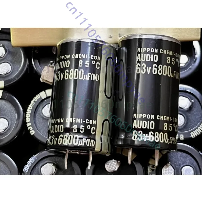 2pcs  original japan Nippon CHEMI-CON 63V 6800UF 25X45mm Customized audio aluminum electrolytic capacitor