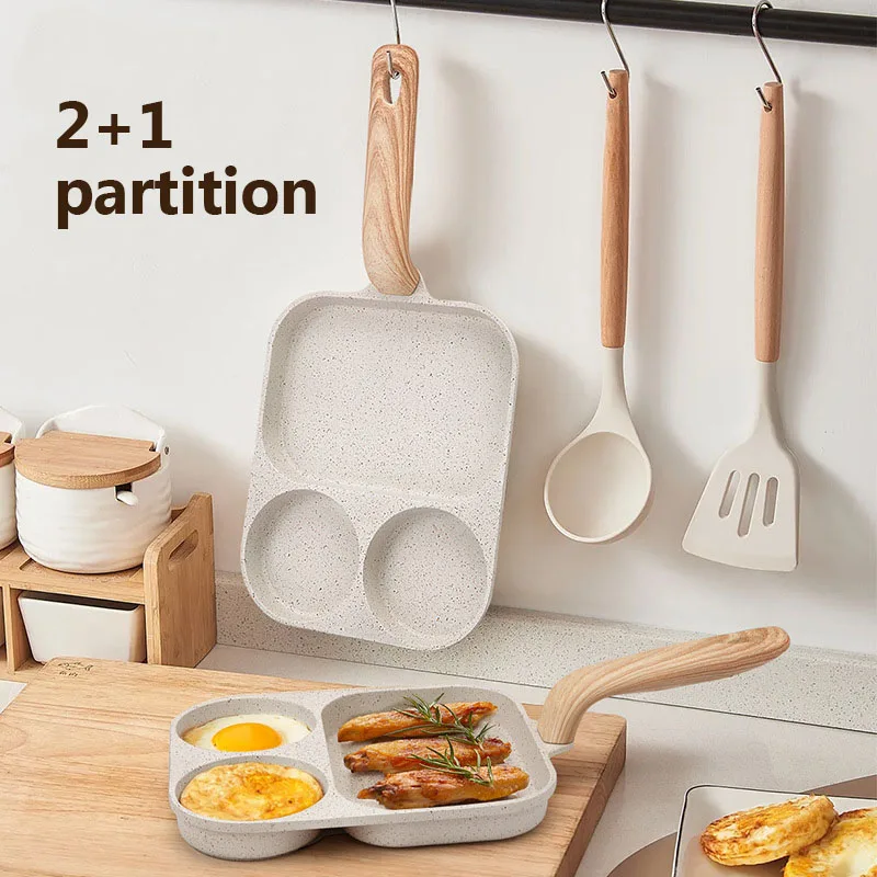 

Горшок для стейка из пшеницы, риса, камня, антипригарная многосекционная посуда «три в одном», сковорода для омлета, сковорода для завтрака, жареное яйцо, горшок для гамбургеров