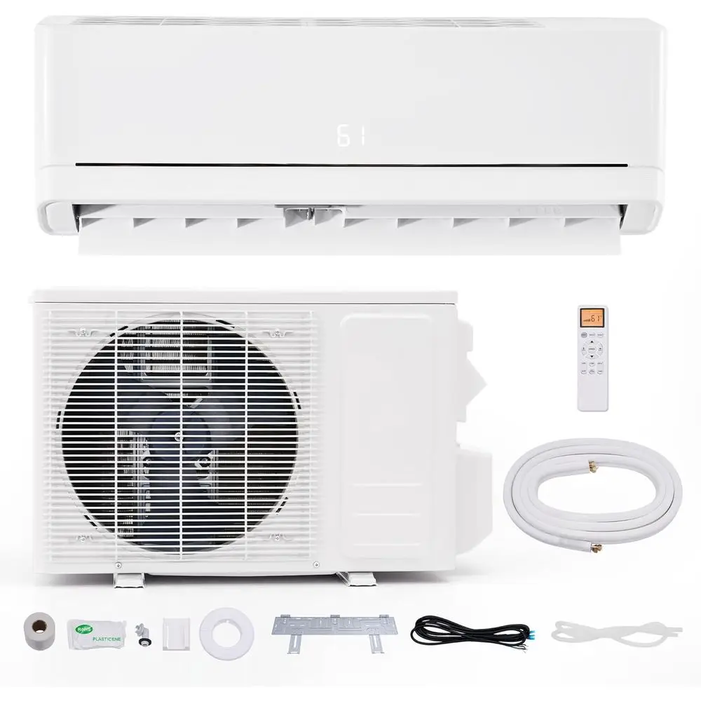 

12,000 Mini Split Air Conditioner and Heater, Energy-Eicient Inverter, SEER2 18, 220V, Sel-Cleaning, Remote & App Control, Quick