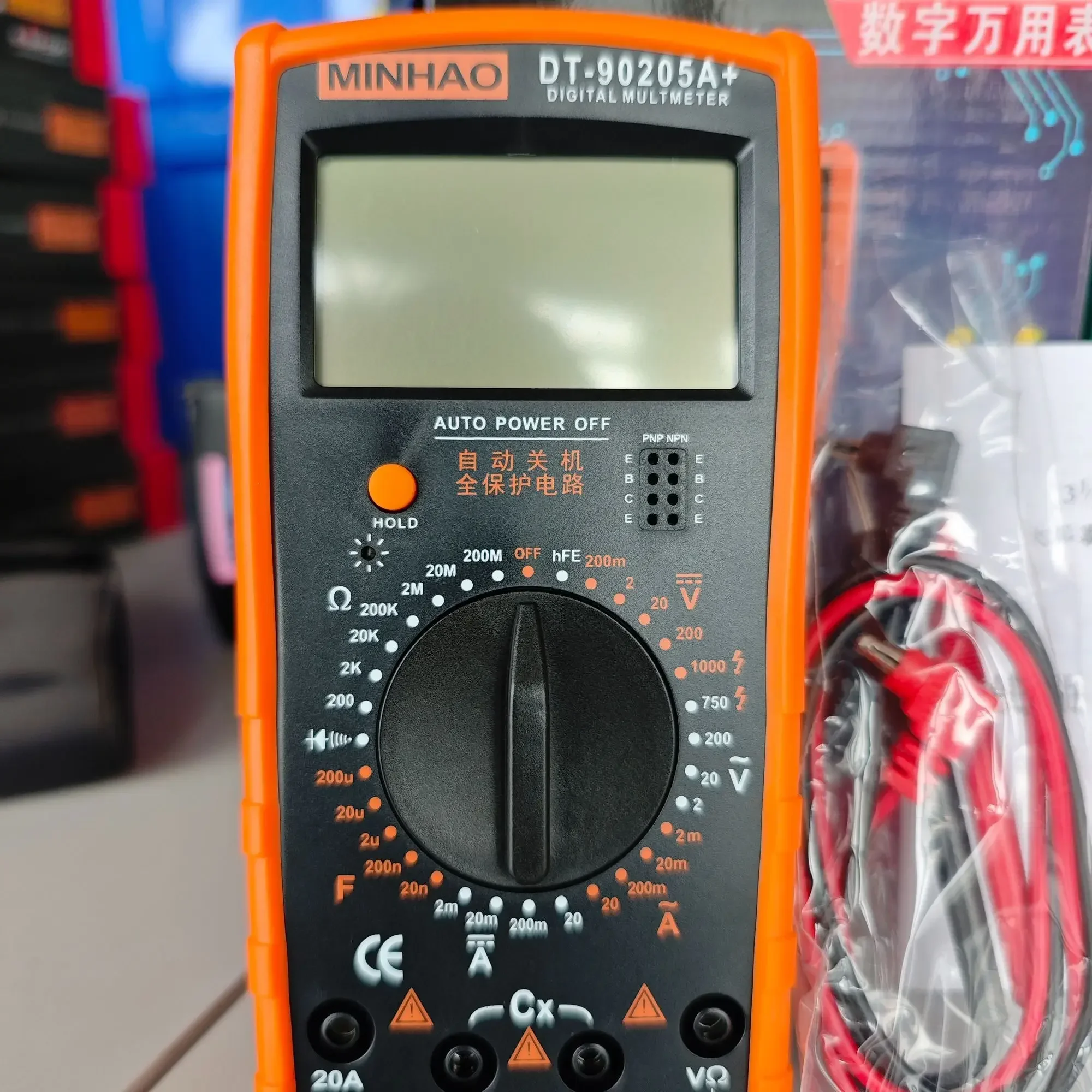 

Инструмент Электрик DT9205A Высокоточный электронный мультиметр Электрический счетчик Ремень против ожогов