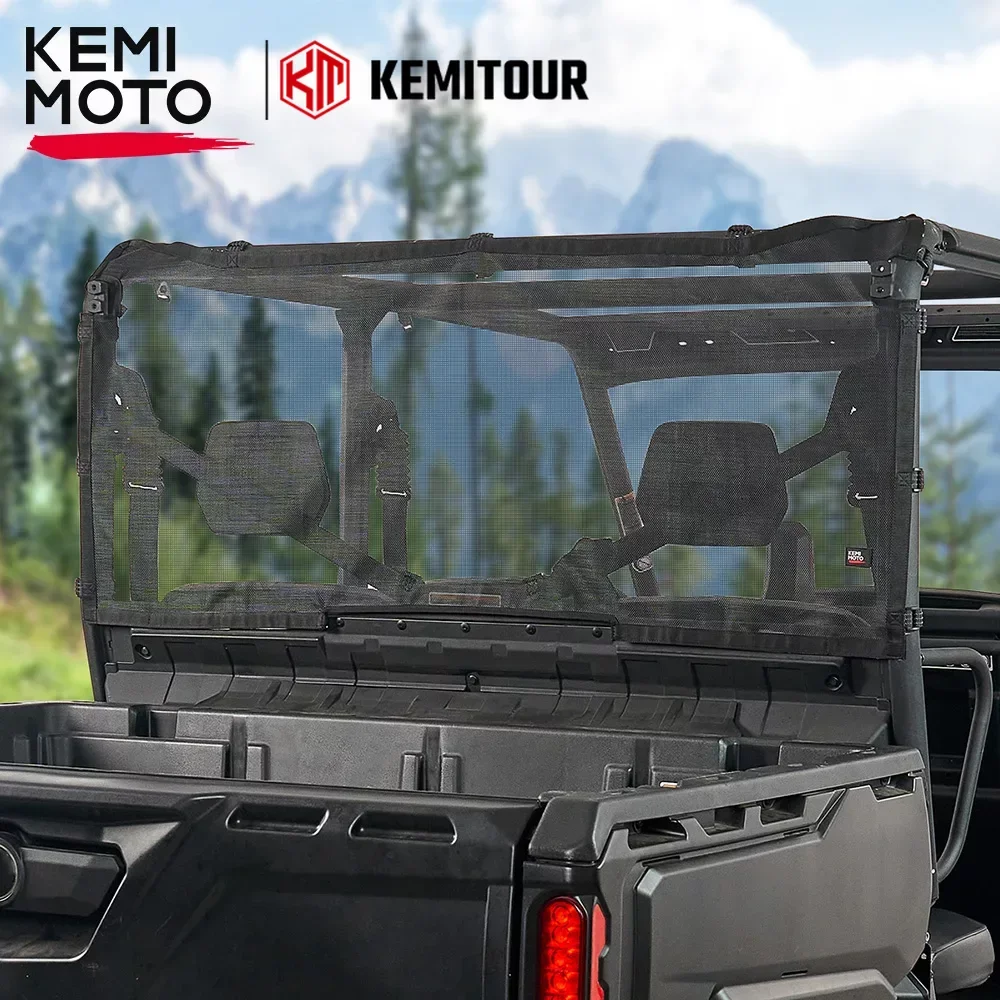 KEMIMOTO Rear Windshield Mesh Sun Shade Net for Can-Am Defender HD 5 7 8 9 10 HD5 HD7 HD8 HD8 HD9 HD10 Max DPS XT 6x6 715002851