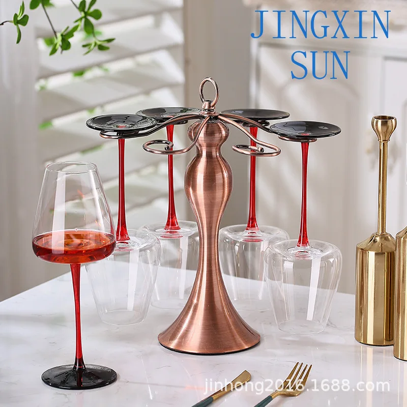 Wine glass rack Wine glass upside down rack Glass goblet  Acrylic wrought iron wine  Batch storage